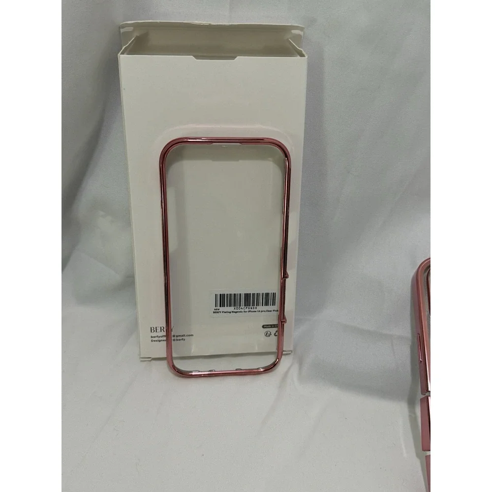 BERFY Magnetic for iPhone 16 Pro Case  Pink Compatible‎ With MagSafe